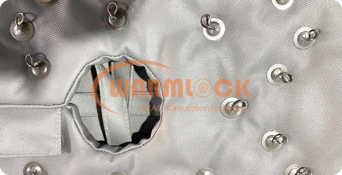 Galvanized steel self locking washers for insulation quilting pins