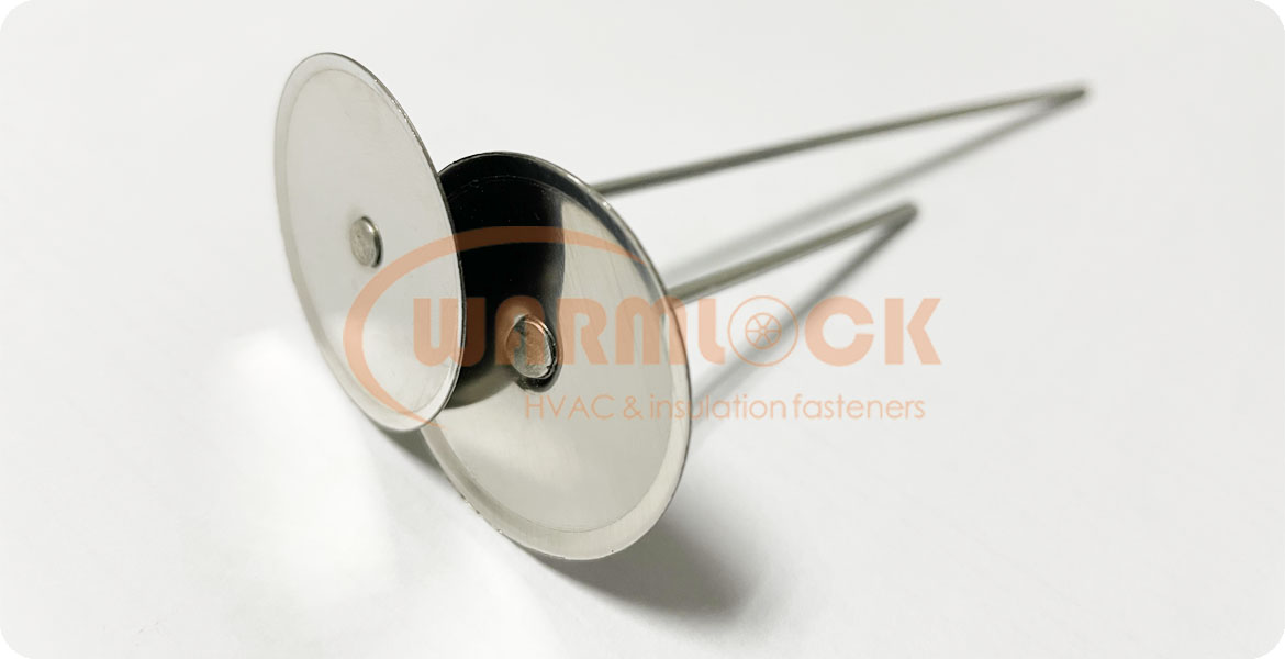 Stainless steel insulation quilting pins