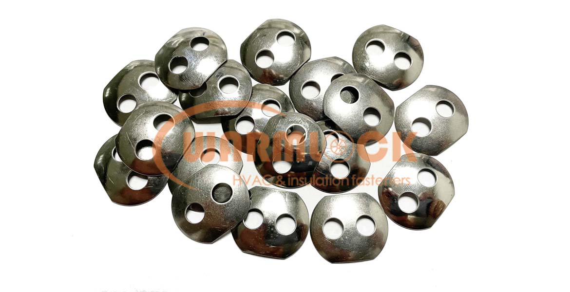 stainless steel 2 hole curved washers