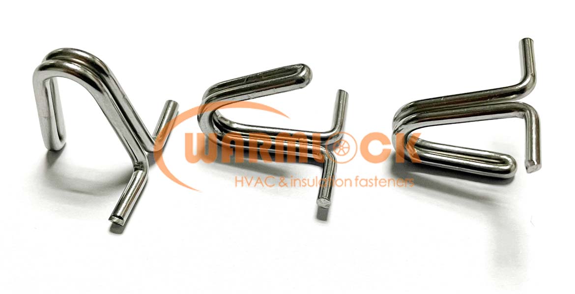 Stainless Steel Right Angled Wire Lacing Hooks