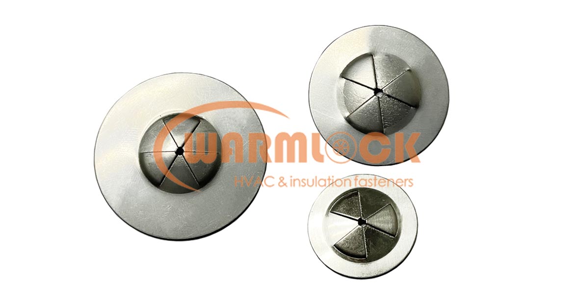 stainless steel self locking washers for insulation quilting pins