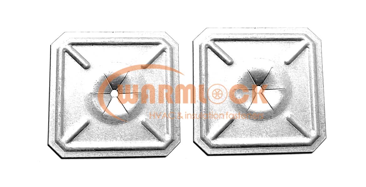 stainless steel square self locking washers for insulation pins